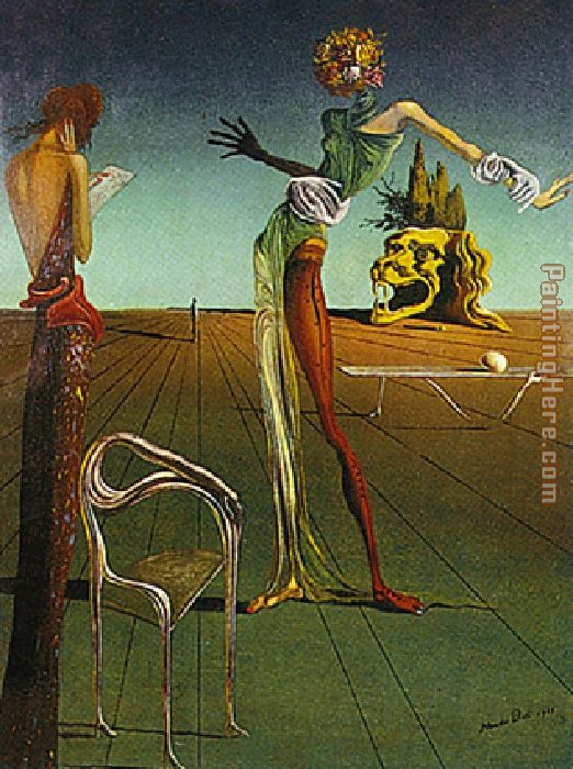 Woman With Head of Roses painting - Salvador Dali Woman With Head of Roses art painting